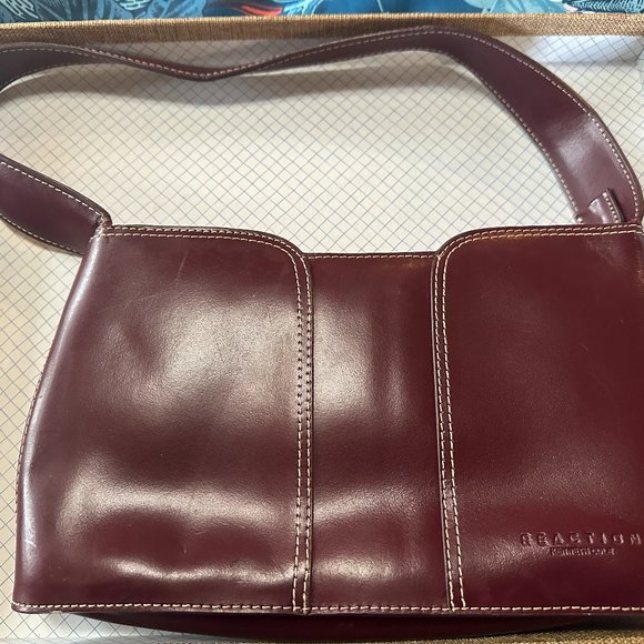 Reaction Kenneth Cole Red Leather Handbag - Picture 1 of 4